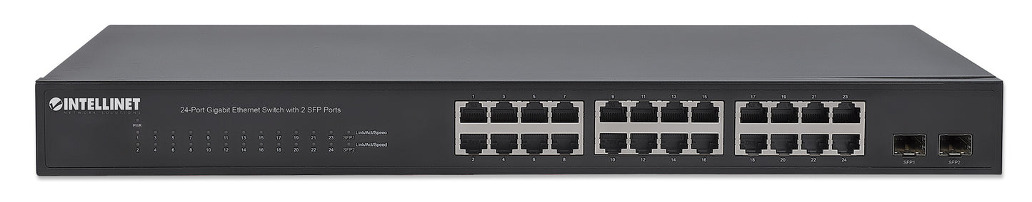 24-Port Gigabit Ethernet Switch with 2 SFP Ports Image 4