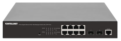 8-Port Gigabit Ethernet PoE+ Web-Managed Switch with 2 SFP Ports Image 4