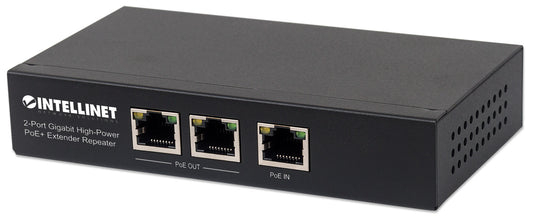 2-Port Gigabit High-Power PoE+ Extender Image 1