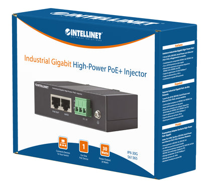Industrial Gigabit High-Power PoE+ Injector 30W Packaging Image 2
