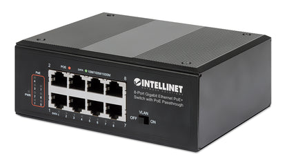 PoE-Powered 8-Port Gigabit Ethernet PoE+ Industrial Switch with PoE Passthrough Image 3