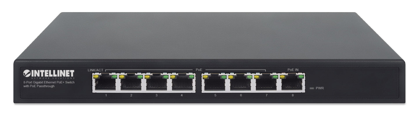 PoE-Powered 8-Port Gigabit Ethernet PoE+ Switch with PoE Passthrough Image 4