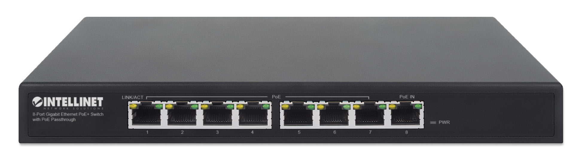 PoE-Powered 8-Port Gigabit Ethernet PoE+ Switch with PoE Passthrough Image 4