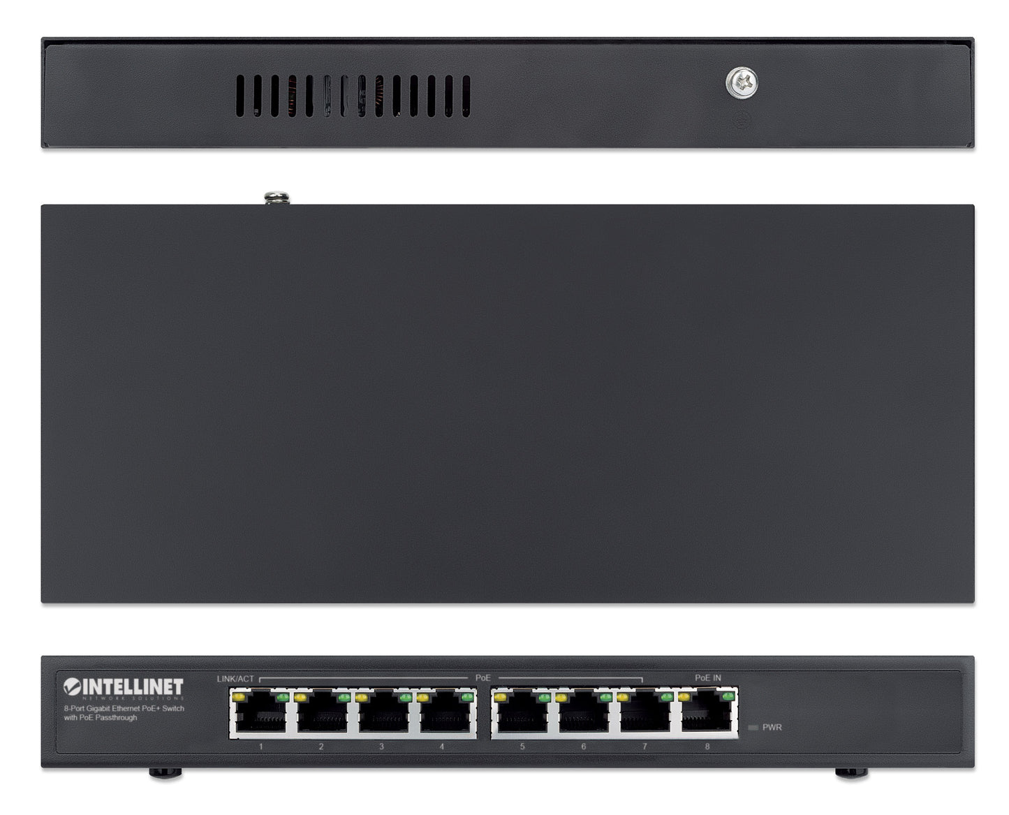 PoE-Powered 8-Port Gigabit Ethernet PoE+ Switch with PoE Passthrough Image 6