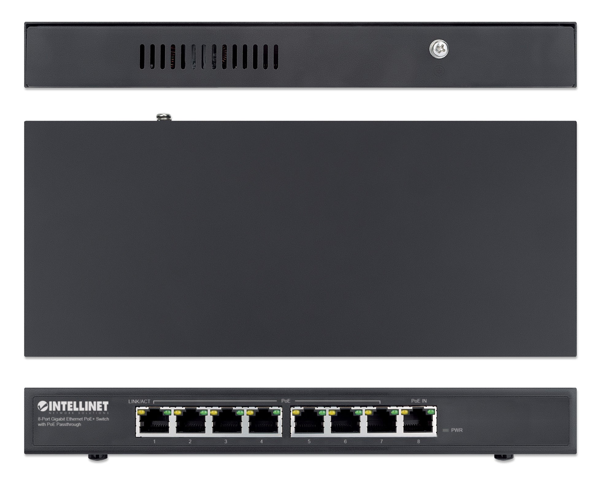 PoE-Powered 8-Port Gigabit Ethernet PoE+ Switch with PoE Passthrough Image 6