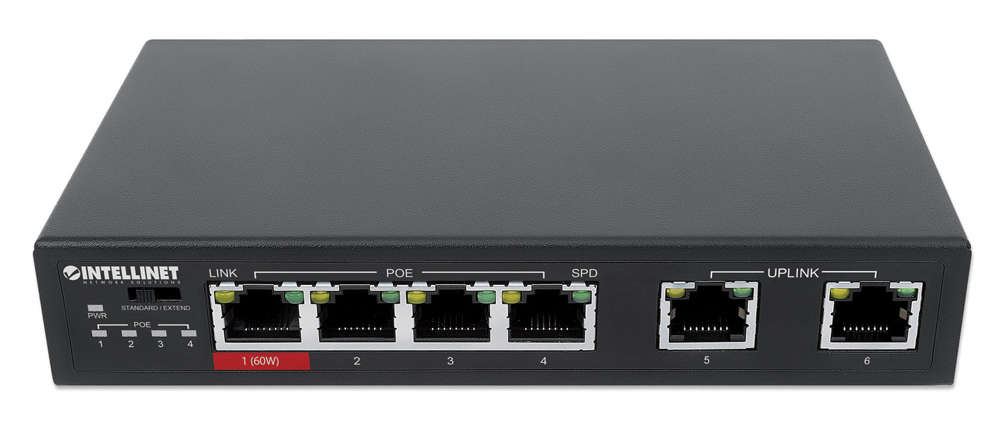 6-Port Fast Ethernet Switch with 4 PoE Ports (1 x High-Power PoE) Image 4