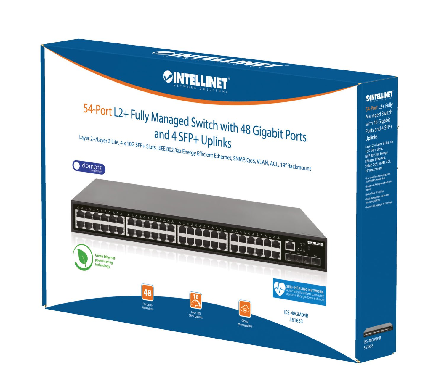 52-Port L2+ Fully Managed Switch with 48 Gigabit Ports and 4 SFP+ Uplinks Packaging Image 2