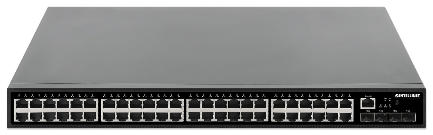 52-Port L2+ Fully Managed Switch with 48 Gigabit Ports and 4 SFP+ Uplinks Image 4