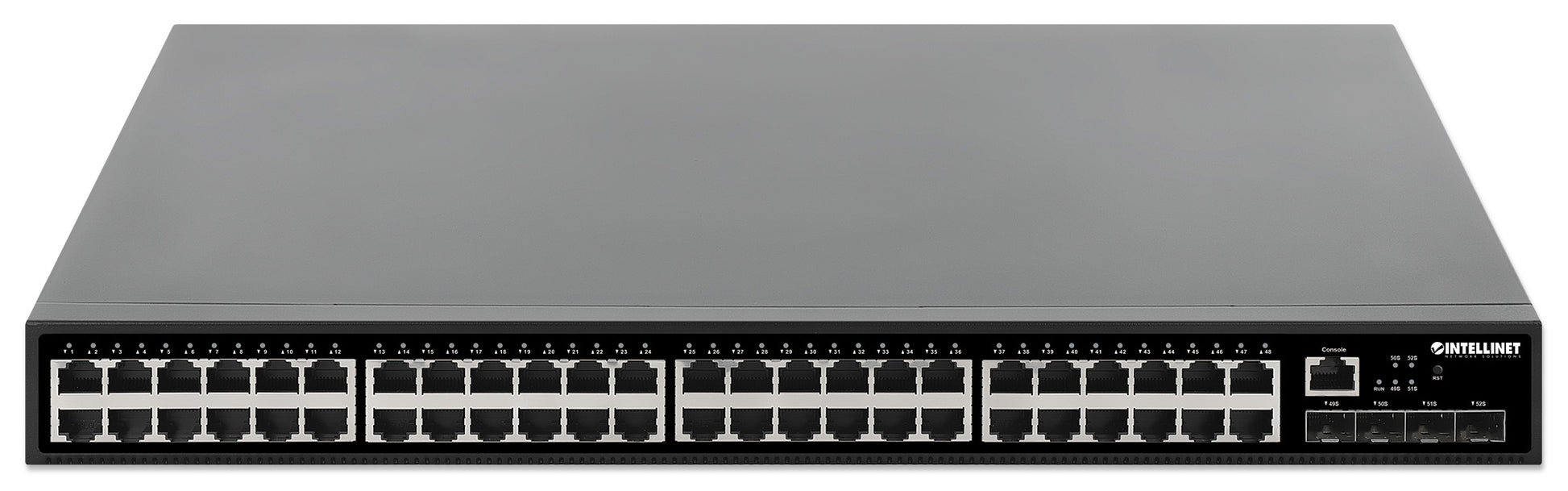 52-Port L2+ Fully Managed Switch with 48 Gigabit Ports and 4 SFP+ Uplinks Image 4