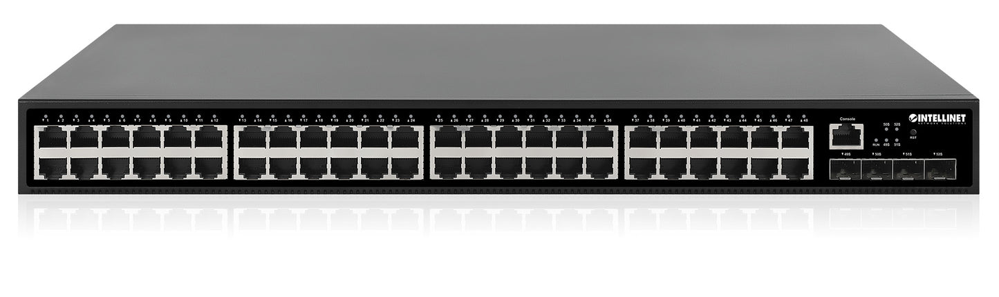52-Port L2+ Fully Managed Switch with 48 Gigabit Ports and 4 SFP+ Uplinks Image 6