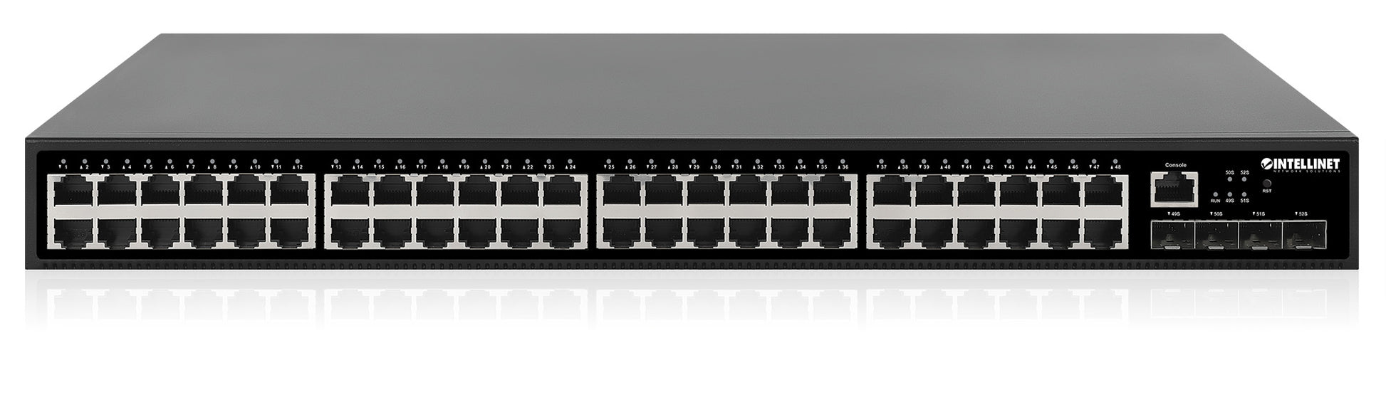 52-Port L2+ Fully Managed Switch with 48 Gigabit Ports and 4 SFP+ Uplinks Image 6