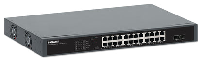 24-Port Gigabit Ethernet PoE+ Switch with 2 SFP Ports Image 3