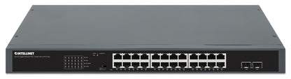 24-Port Gigabit Ethernet PoE+ Switch with 2 SFP Ports Image 4