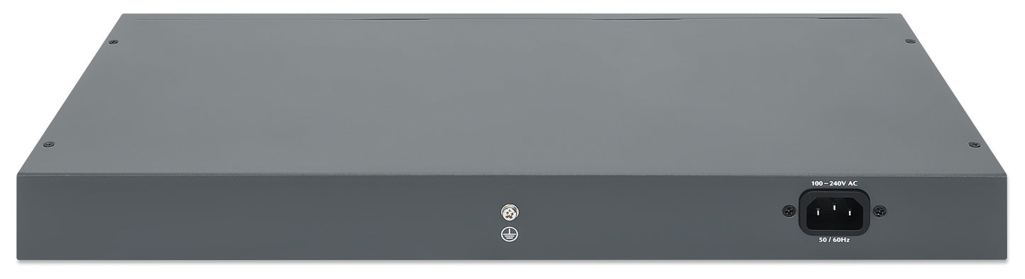 24-Port Gigabit Ethernet PoE+ Switch with 2 SFP Ports Image 5