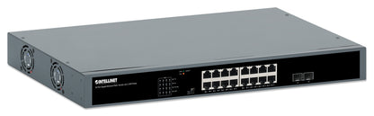 16-Port Gigabit Ethernet PoE+ Switch with 2 SFP Ports Image 3