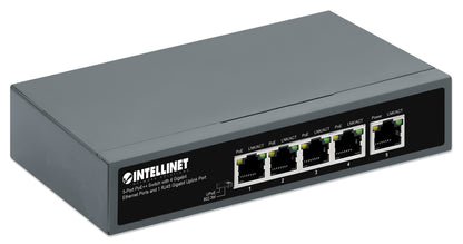 5-Port PoE++ Switch with 4 Gigabit Ethernet Ports and 1 RJ45 Gigabit Uplink Port Image 3