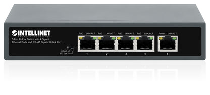 5-Port PoE++ Switch with 4 Gigabit Ethernet Ports and 1 RJ45 Gigabit Uplink Port Image 6