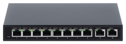 10-Port PoE+ Switch with 8 Gigabit Ethernet Ports and 2 RJ45 Gigabit Uplink Ports Image 4