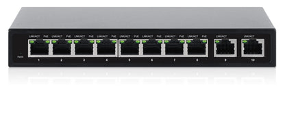 10-Port PoE+ Switch with 8 Gigabit Ethernet Ports and 2 RJ45 Gigabit Uplink Ports Image 6