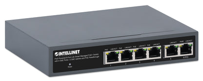 PoE-Powered 6-Port Lite Smart Managed PoE+ Switch with 4 GbE Ports / 2 GbE Uplinks and PoE Passthrough Image 3