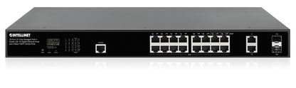 18-Port L2+ Fully Managed PoE++ Switch with 16 Gigabit Ethernet Ports and 2 Base-T/SFP Combo Ports Image 5