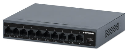 10-Port PoE+ Switch with 8 Fast Ethernet Ports and 2 FE Uplinks Image 1