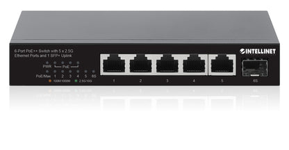 6-Port PoE++ Switch with 5 x 2.5G Ethernet Ports and 1 SFP+ Uplink Image 6