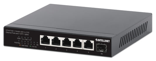 6-Port PoE++ Switch with 5 x 2.5G Ethernet Ports and 1 SFP+ Uplink Image 1