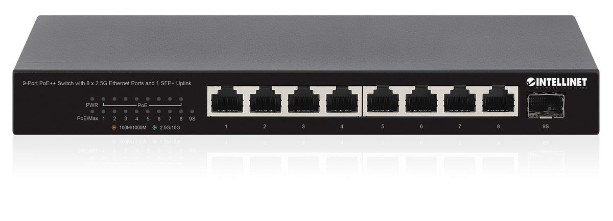 9-Port PoE++ Switch with 8 x 2.5G Ethernet Ports and 1 SFP+ Uplink Image 5
