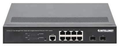 10-Port L2+ Fully Managed PoE+ Switch with 8 Gigabit Ethernet Ports and 2 SFP+ Uplinks Image 4