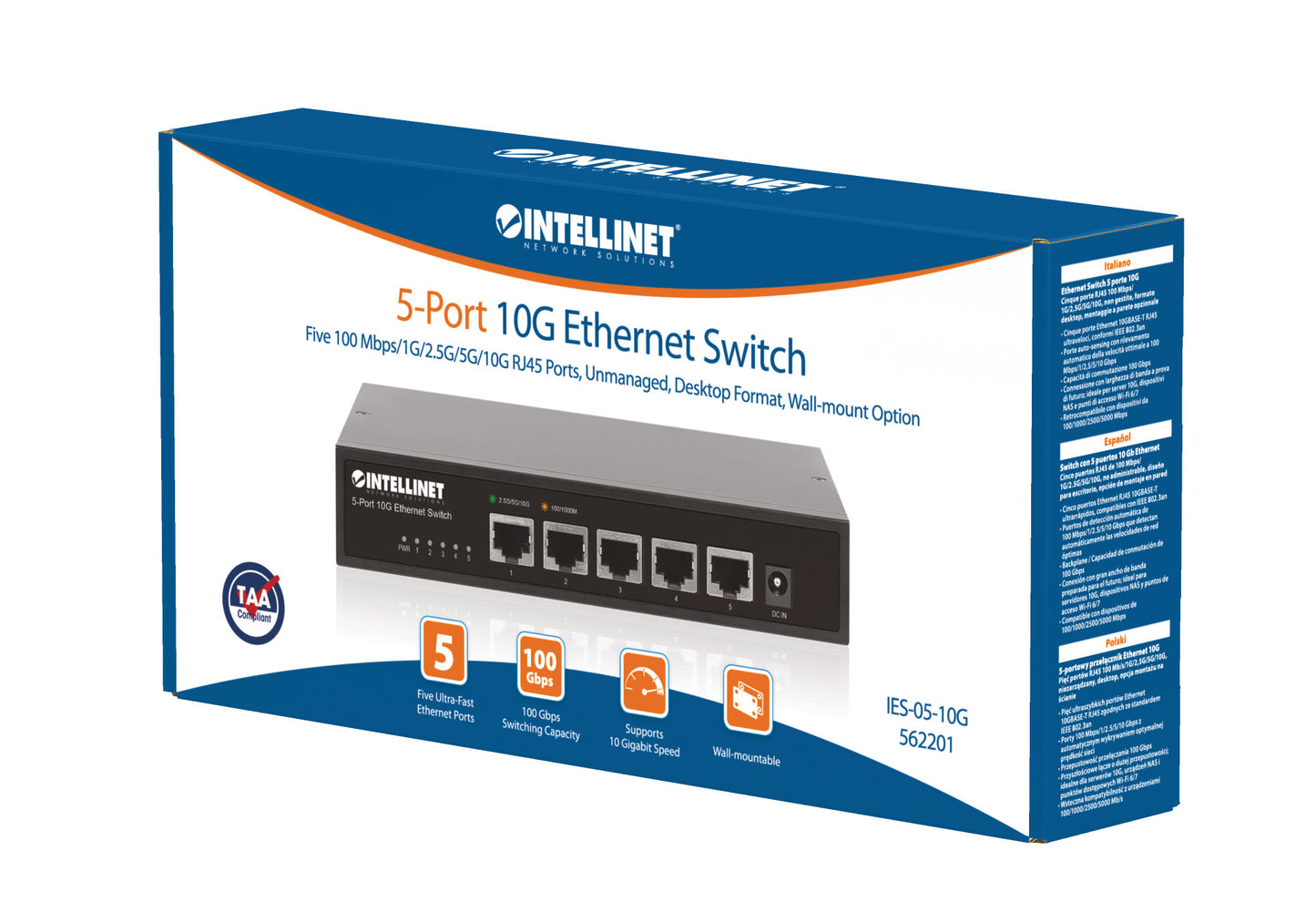 5-Port 10G Ethernet Switch Packaging Image 2