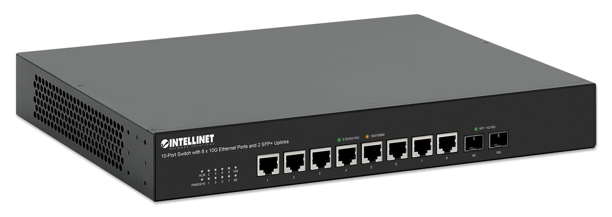 10-Port Switch with 8 x 10G Ethernet Ports and 2 SFP+ Uplinks Image 3
