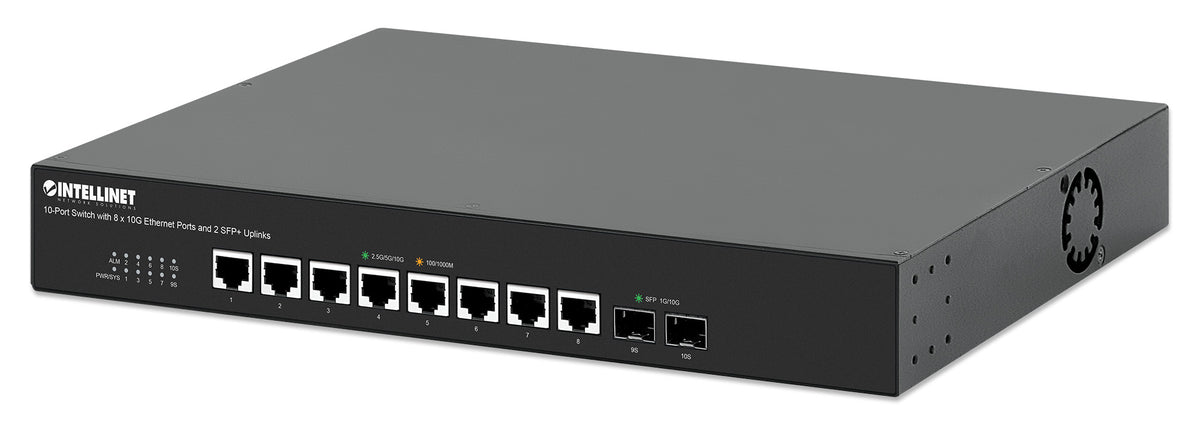 10-Port Switch with 8 x 10G Ethernet Ports and 2 SFP+ Uplinks Image 1