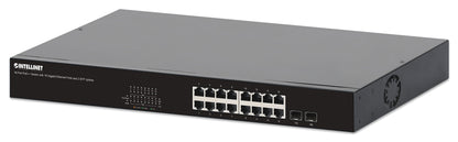 18-Port PoE++ Switch with 16 Gigabit Ethernet Ports and 2 SFP Uplinks Image 1