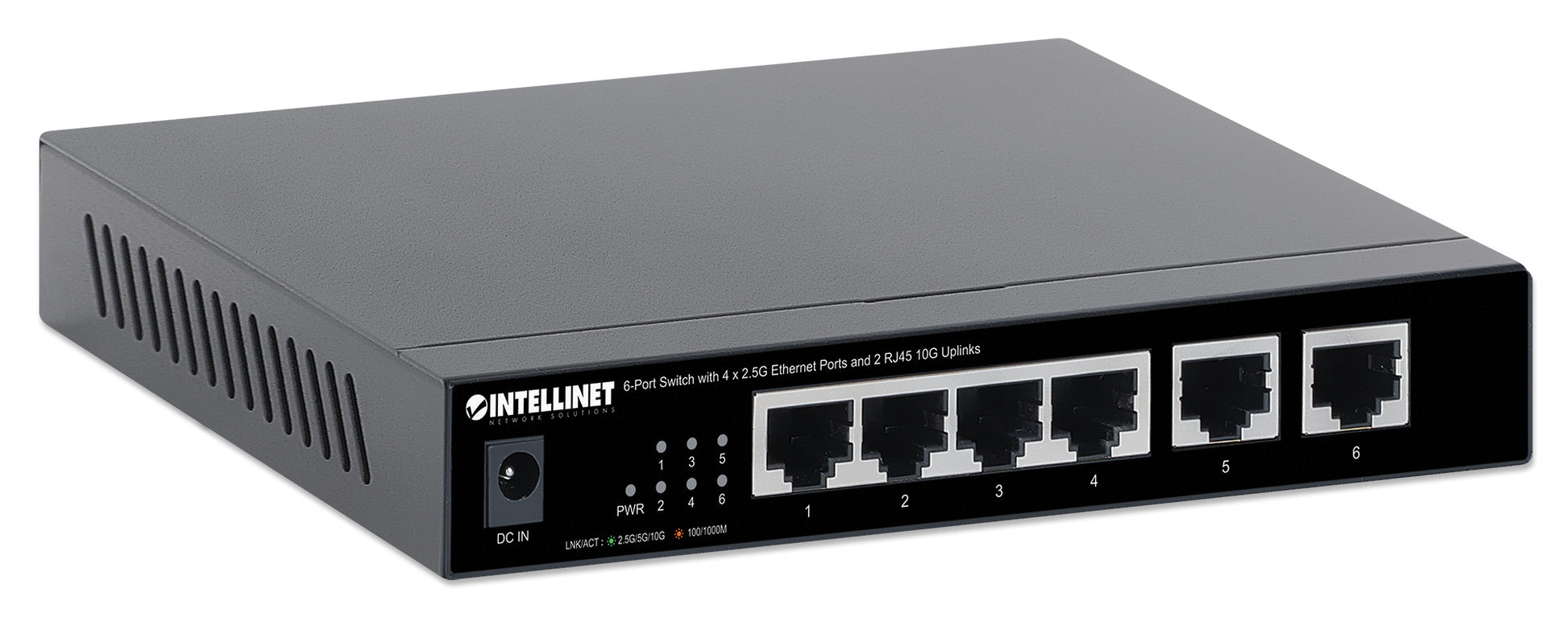6-Port Switch with 4 x 2.5G Ethernet Ports and 2 RJ45 10G Uplinks Image 2