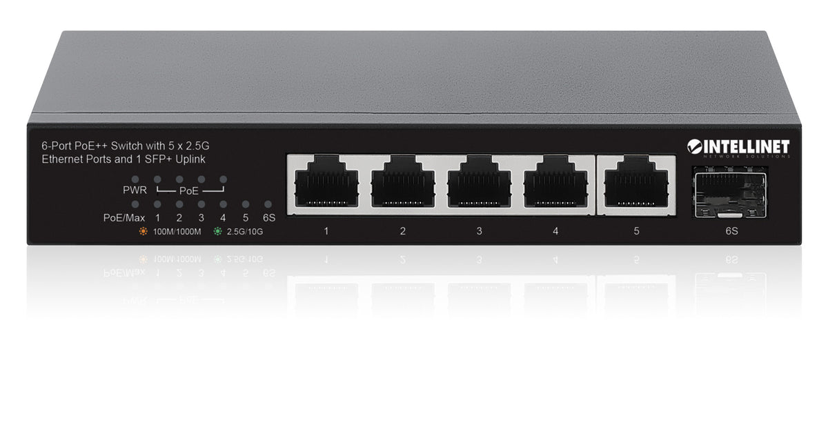 6-Port PoE++ Switch with 5 x 2.5G Ethernet Ports and 1 SFP+ Uplink Image 5