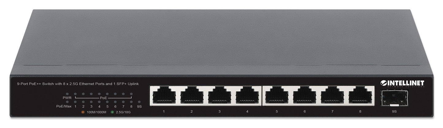 9-Port PoE++ Switch with 8 x 2.5G Ethernet Ports and 1 SFP+ Uplink Image 3