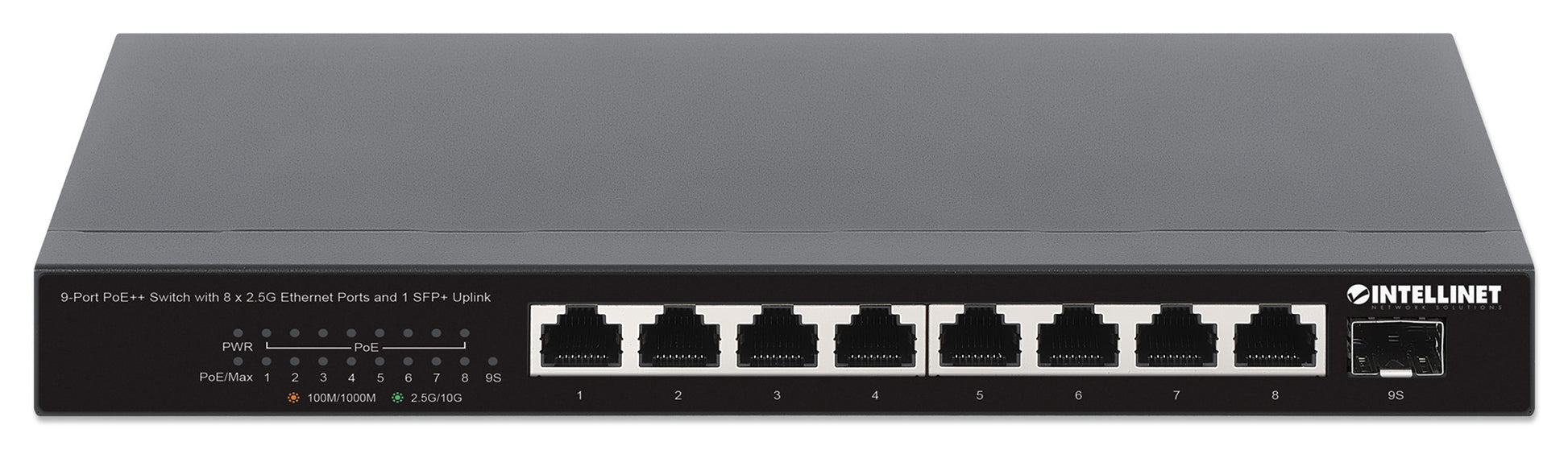 9-Port PoE++ Switch with 8 x 2.5G Ethernet Ports and 1 SFP+ Uplink Image 3