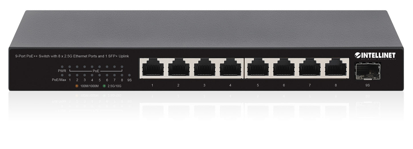9-Port PoE++ Switch with 8 x 2.5G Ethernet Ports and 1 SFP+ Uplink Image 5