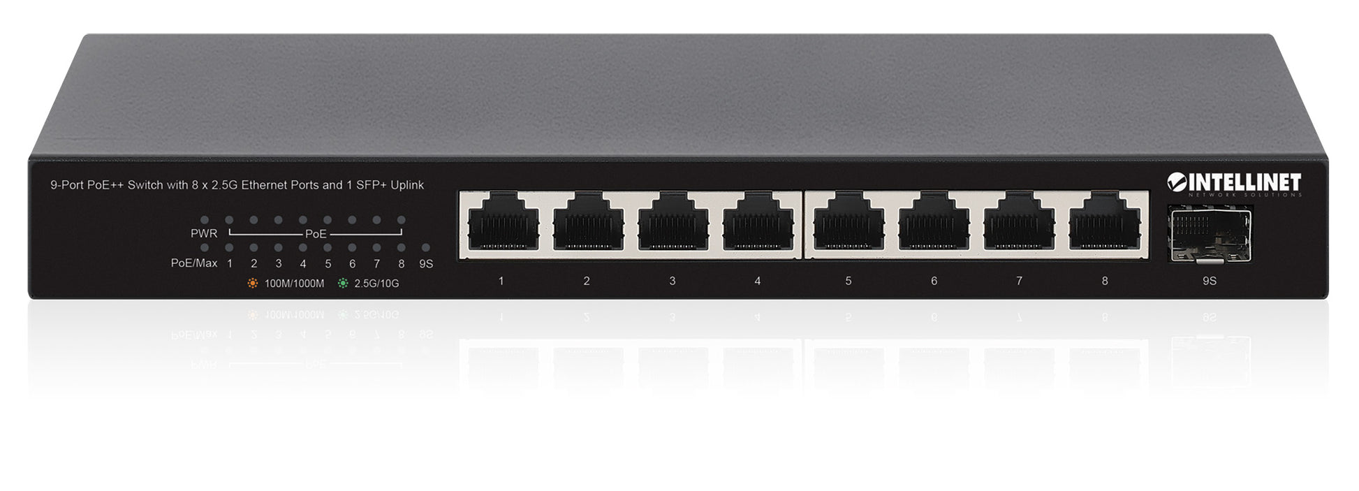 9-Port PoE++ Switch with 8 x 2.5G Ethernet Ports and 1 SFP+ Uplink Image 5