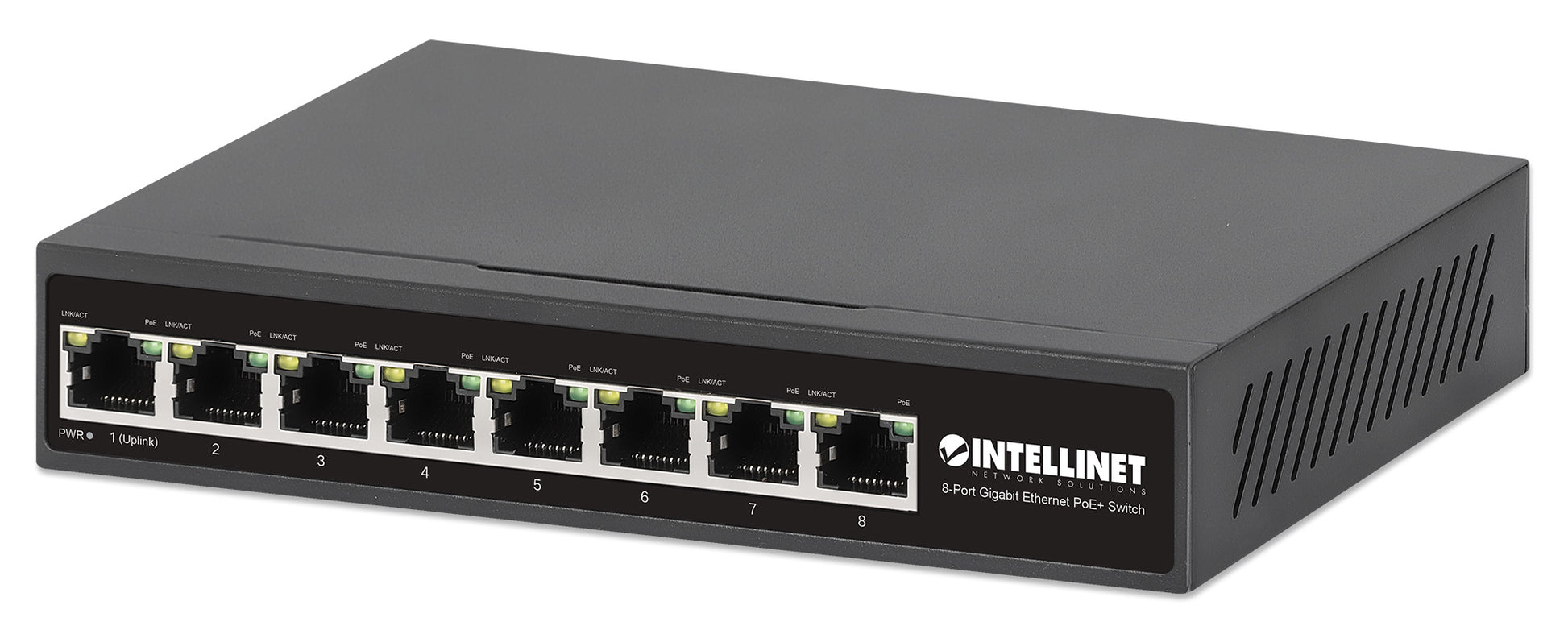 8-Port Gigabit Ethernet PoE+ Switch Image 1