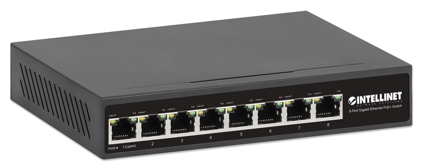 8-Port Gigabit Ethernet PoE+ Switch Image 2