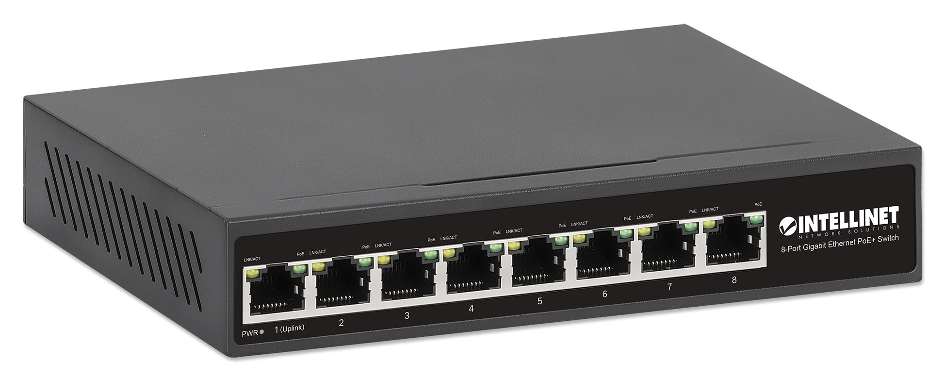 8-Port Gigabit Ethernet PoE+ Switch Image 2