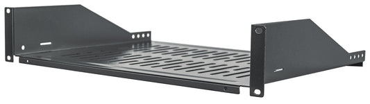 19" Cantilever Shelf, 2U, 350 mm (13.8 in.) Depth, Black Image 1