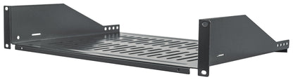 19" Cantilever Shelf, 2U, 350 mm (13.8 in.) Depth, Black Image 1