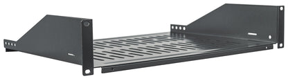 19" Cantilever Shelf, 2U, 350 mm (13.8 in.) Depth, Black Image 2