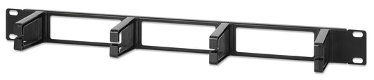 19" Cable Management Panel, 1U, Black Image 1