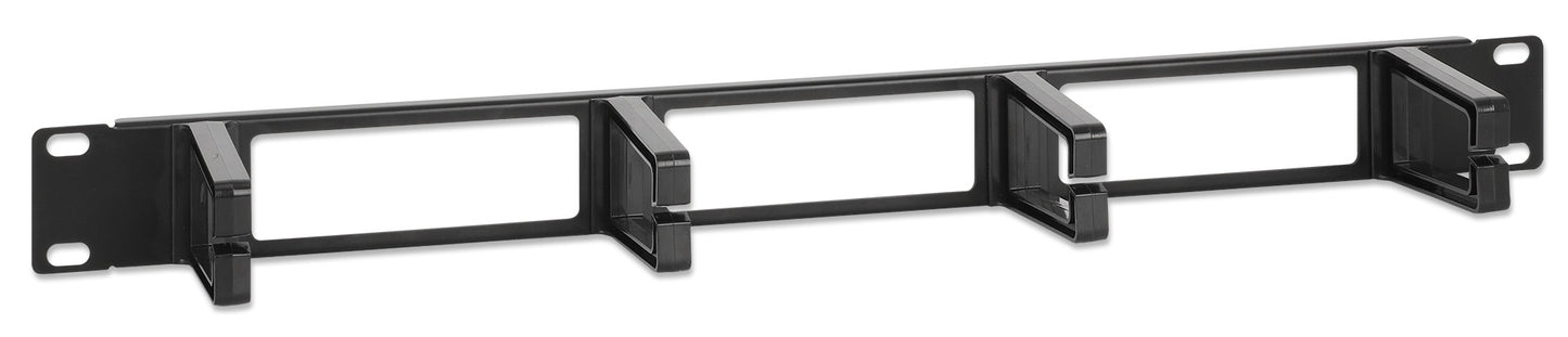 19" Cable Management Panel, 1U, Black Image 2