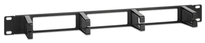 19" Cable Management Panel, 1U, Black Image 2