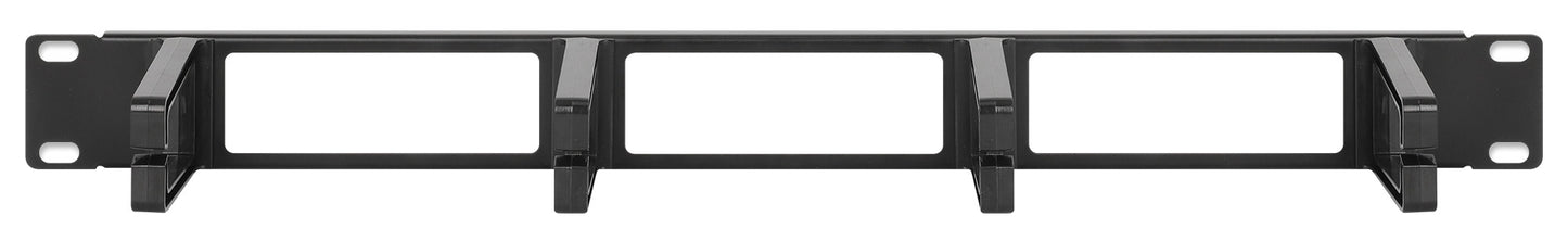 19" Cable Management Panel, 1U, Black Image 3